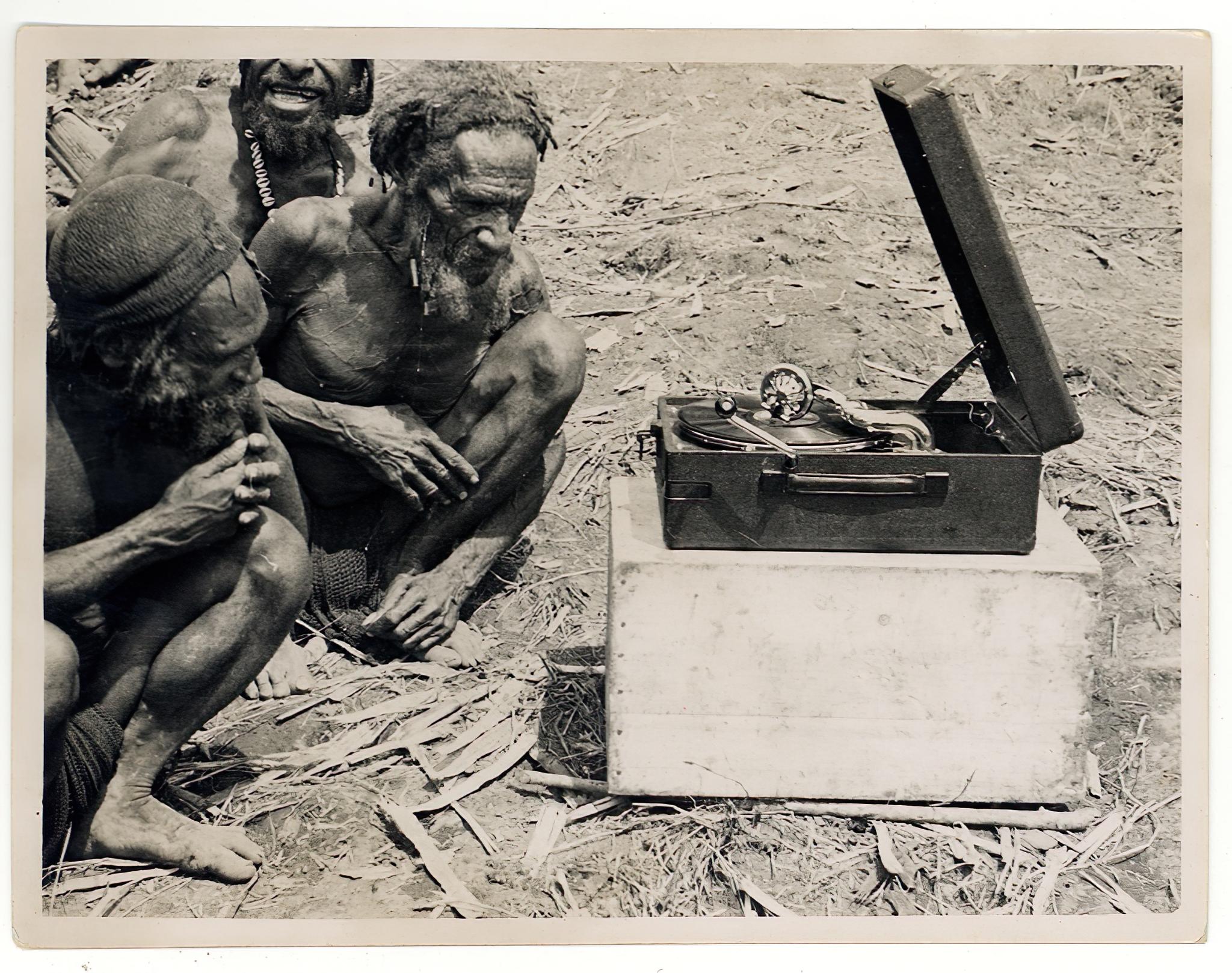 Hagens hear their first gramophone